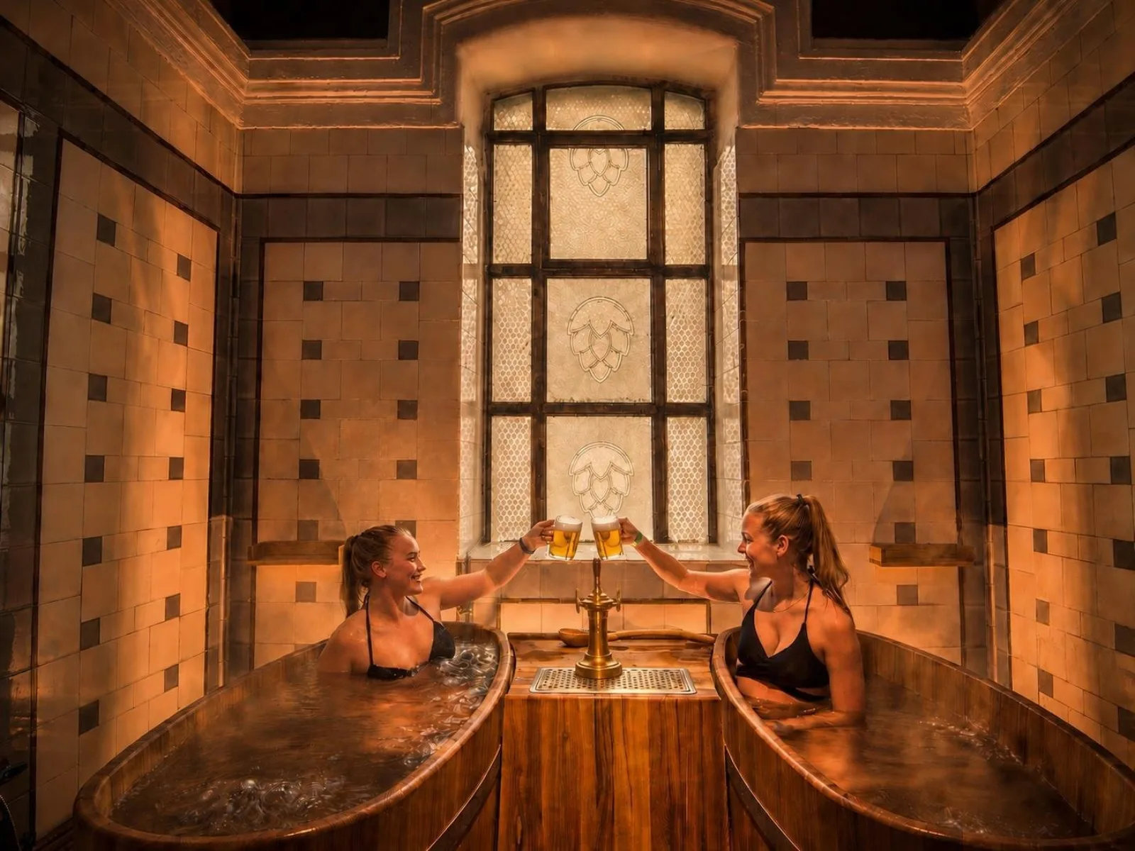 Budapest: Beer Spa with Unlimited Beer + Széchenyi Add-on